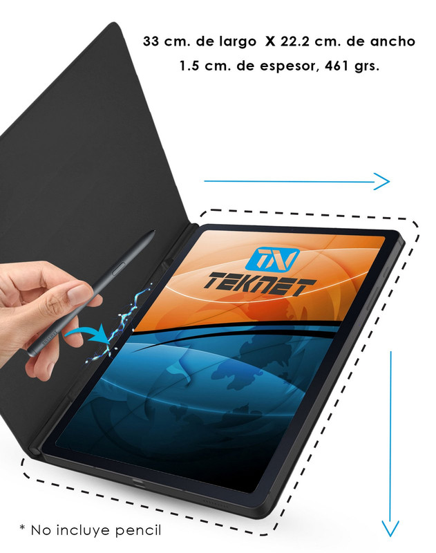 Foto 5 pulgar | Funda Teknet Folder Magnetica Para  Samsung Galaxy Tab S10 Ultra De 14.6''