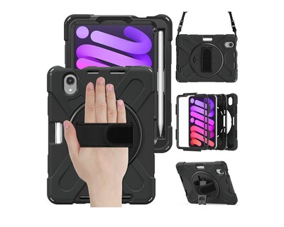 Foto 1 | Teknet Funda De Uso Rudo Para Ipad Mini 7 2024 8.3 Pulgadas A17 Pro Case Resistente A Caidas Con Correa