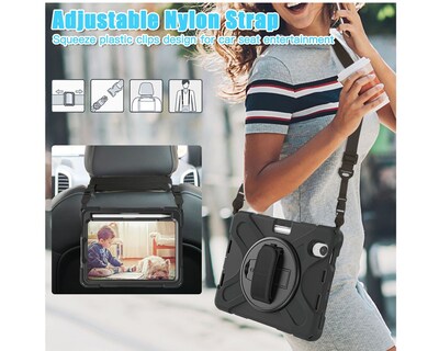 Foto 2 | Teknet Funda De Uso Rudo Para Ipad Mini 7 2024 8.3 Pulgadas A17 Pro Case Resistente A Caidas Con Correa