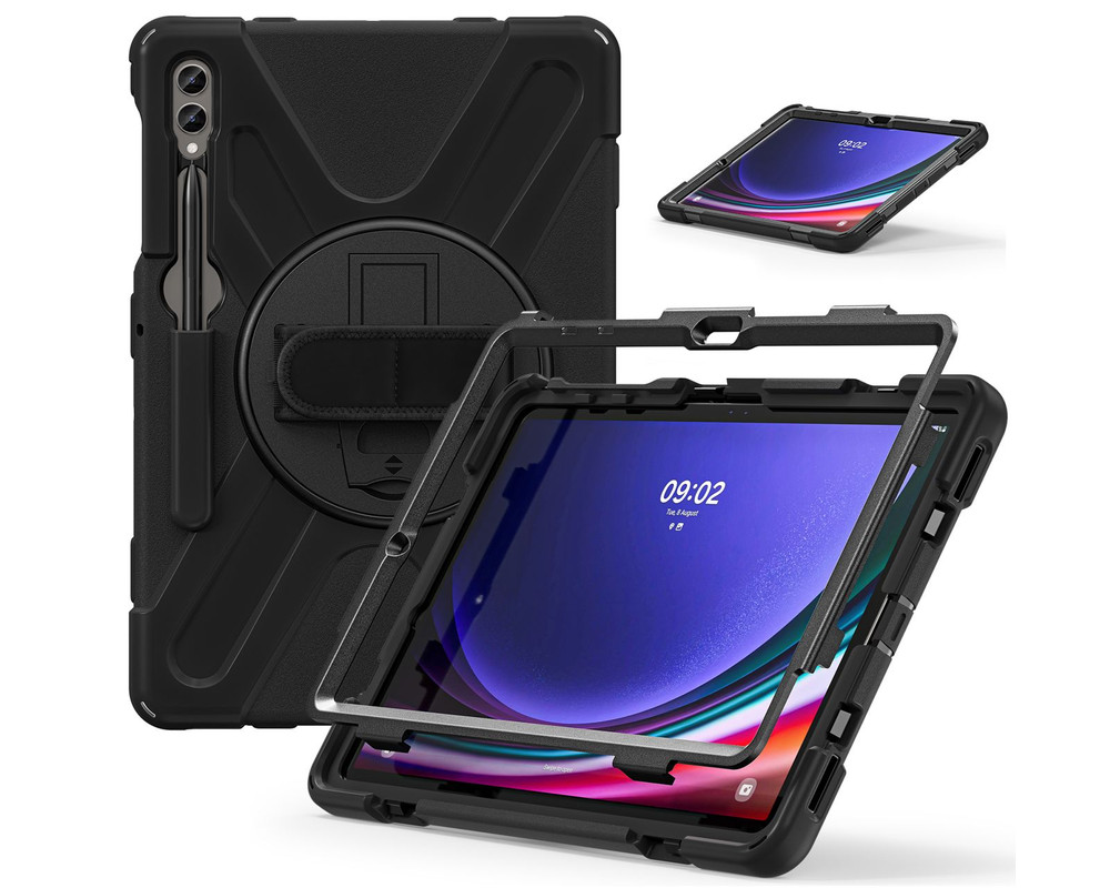 Foto 3 pulgar | Teknet Funda De Uso Rudo Para Samsung Galaxy Tab S10+ Plus, De 12.4 '' Case Resistente A Caidas Con Correa