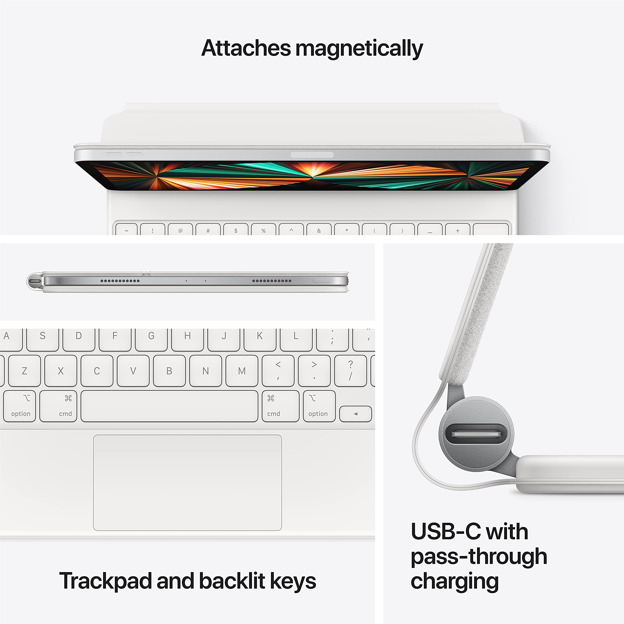 Foto 7 pulgar | Funda Con Teclado Apple Magic Para Ipad Pro De 12,9'' Y Ipad Air - Venta Internacional.