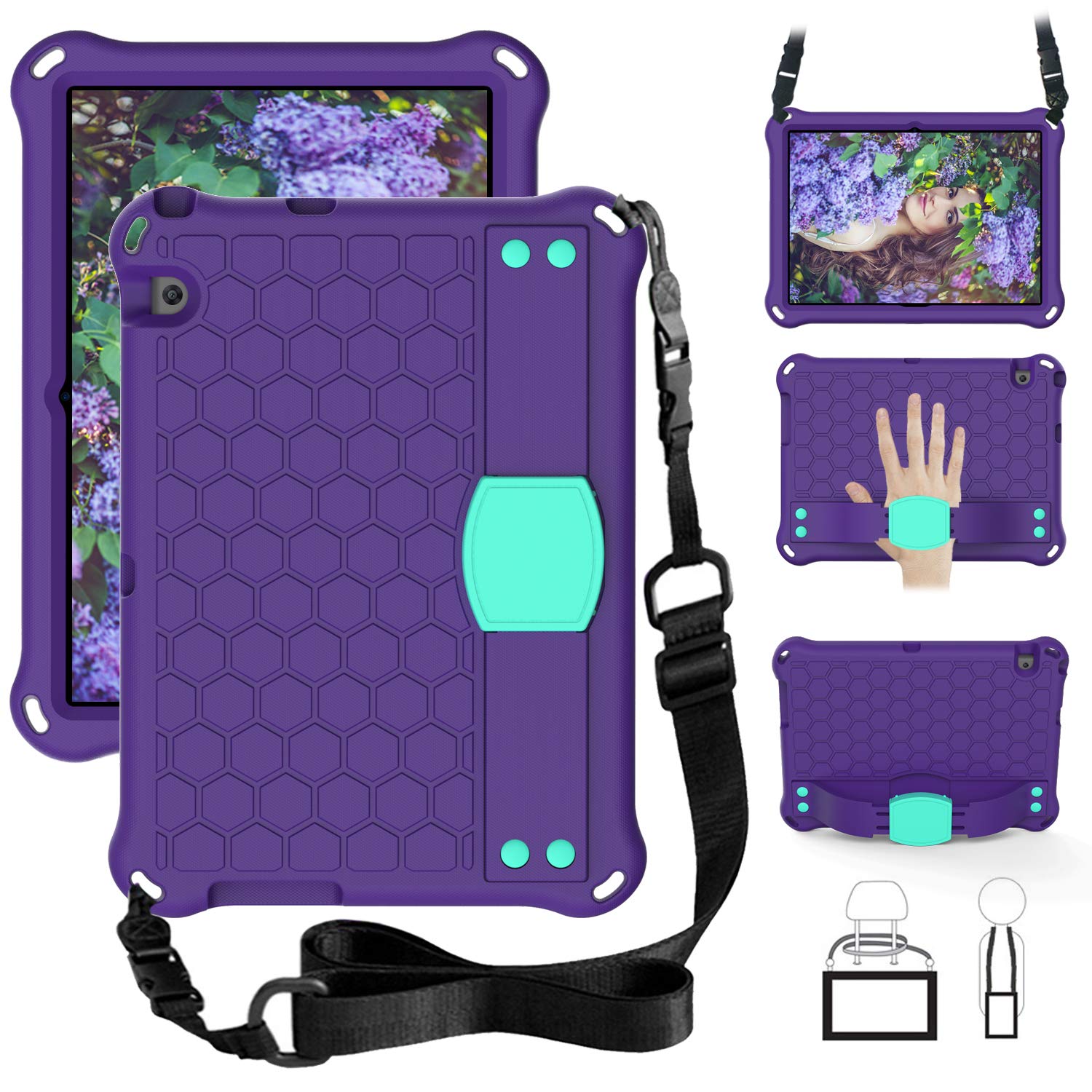 Foto 2 pulgar | Funda De Espuma Para Huawei Mediapad T3 10 A Prueba De Golpes Con Correa - Venta Internacional.