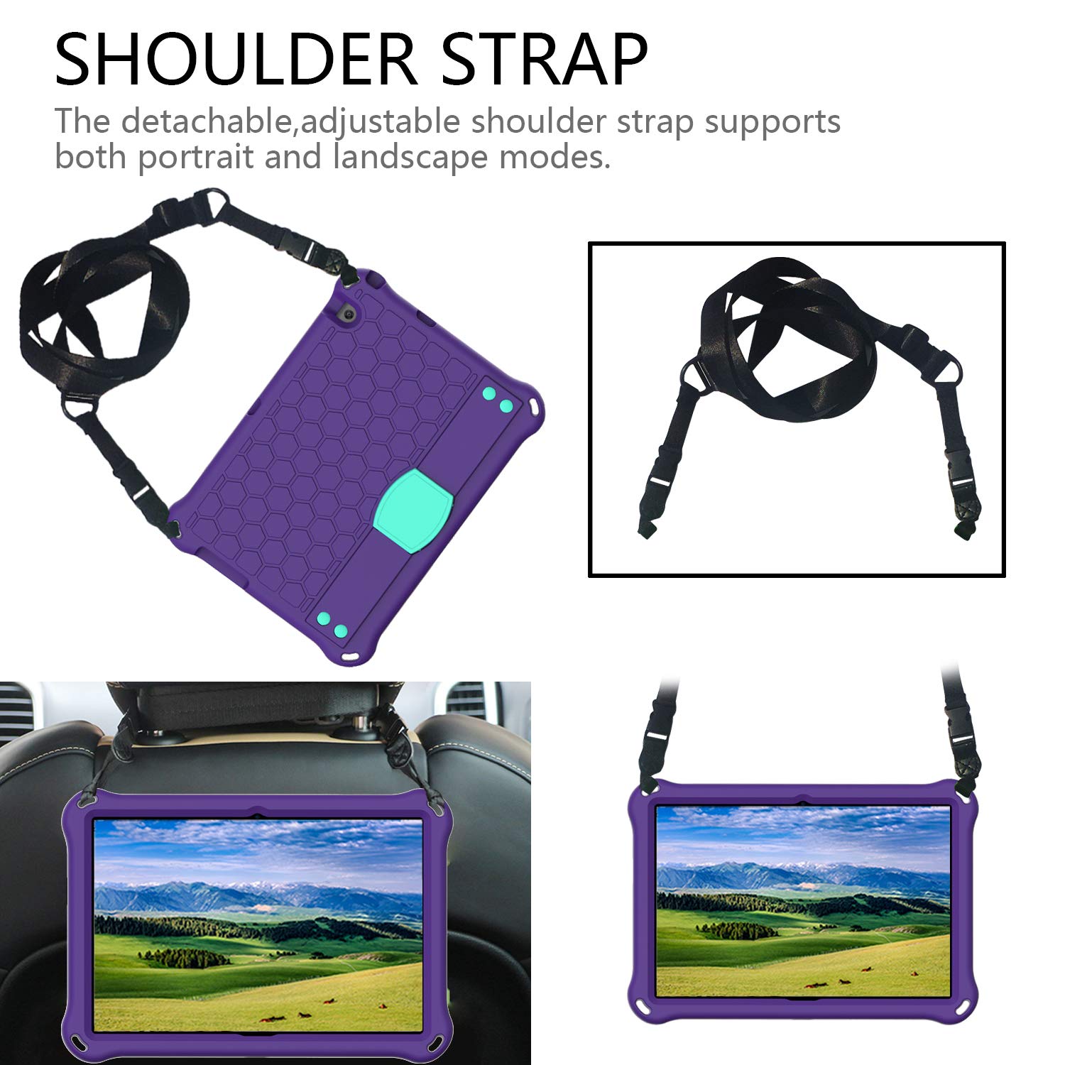 Foto 5 pulgar | Funda De Espuma Para Huawei Mediapad T3 10 A Prueba De Golpes Con Correa - Venta Internacional.