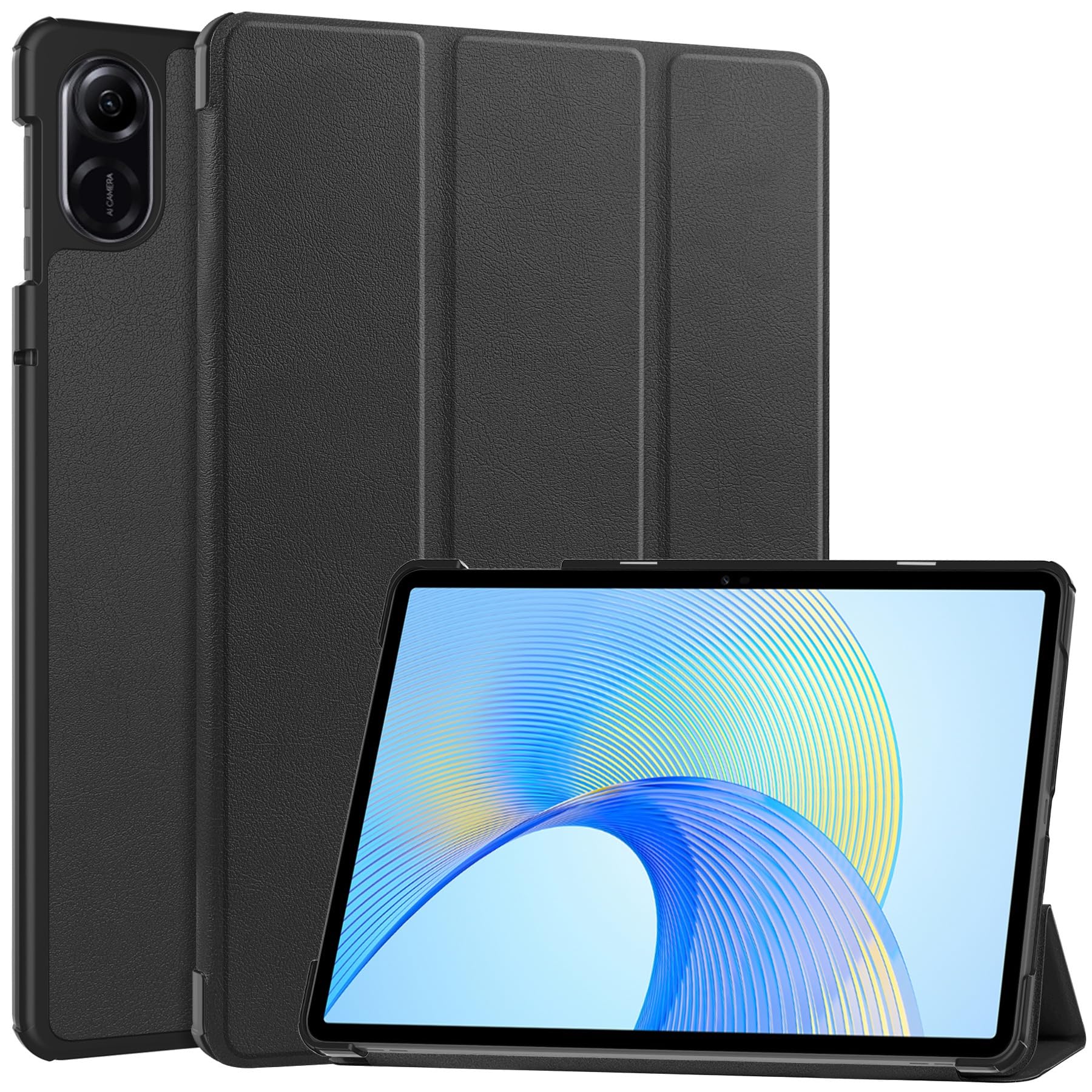 Funda Huawei Honor Pad X9 11.5 Tablet Smart Con Tres Pliegues, Color Negro - Venta Internacional.