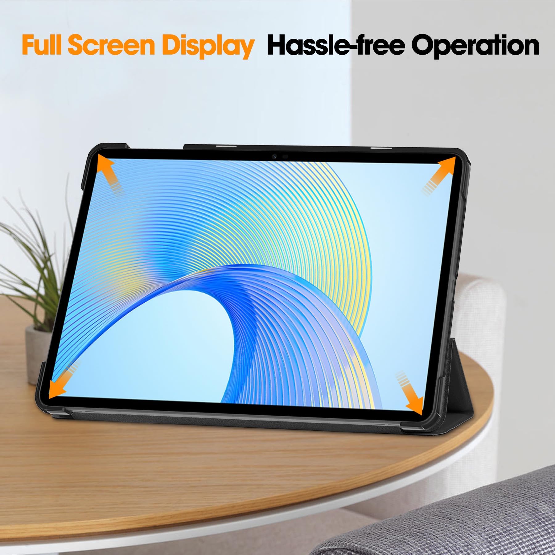 Foto 5 pulgar | Funda Huawei Honor Pad X9 11.5 Tablet Smart Con Tres Pliegues, Color Negro - Venta Internacional.