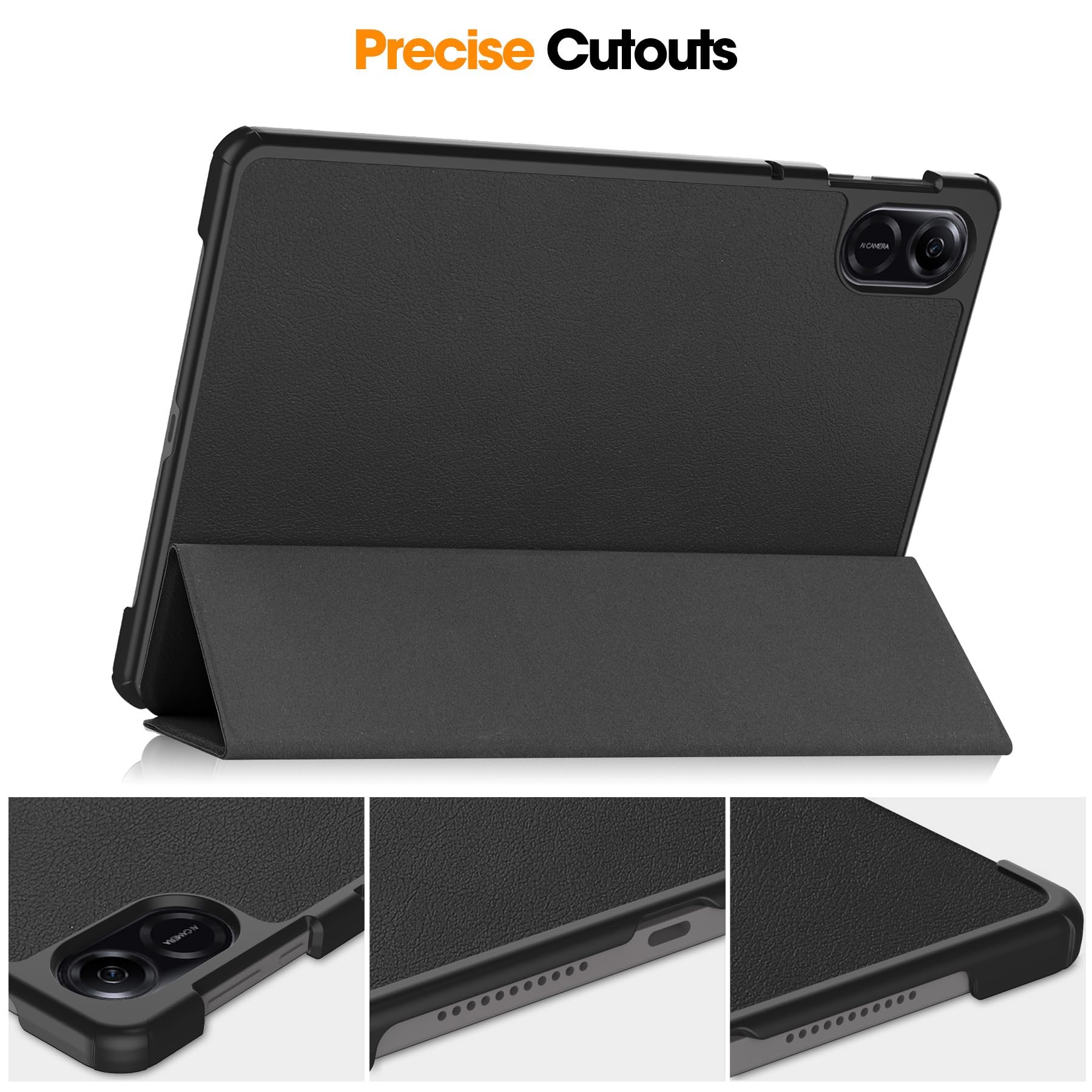 Foto 6 pulgar | Funda Huawei Honor Pad X9 11.5 Tablet Smart Con Tres Pliegues, Color Negro - Venta Internacional.