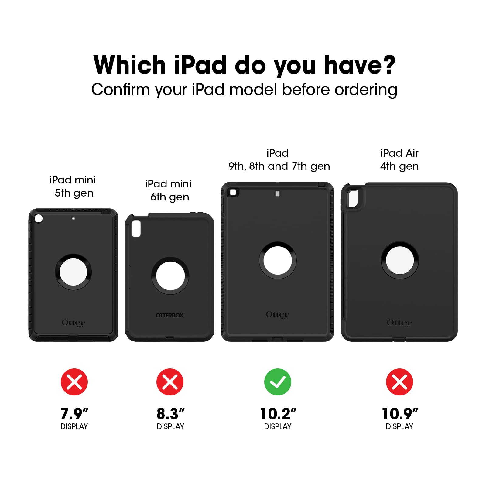 Foto 8 pulgar | Funda Otterbox Defender Series Para Ipad De 7ª, 8ª Y 9ª Generación - Venta Internacional.