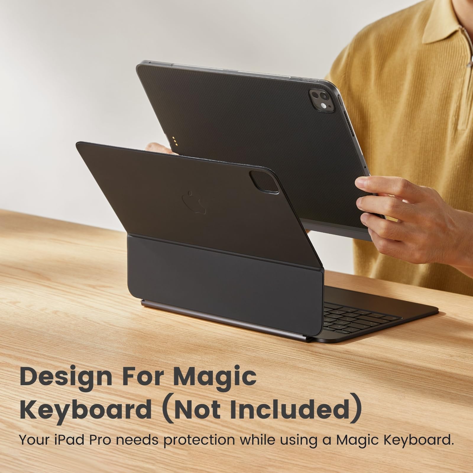 Foto 3 pulgar | Funda Para Ipad Pro De 13 Pulgadas Pitaka Magez Case 2 Negro/gris 2024 - Venta Internacional.