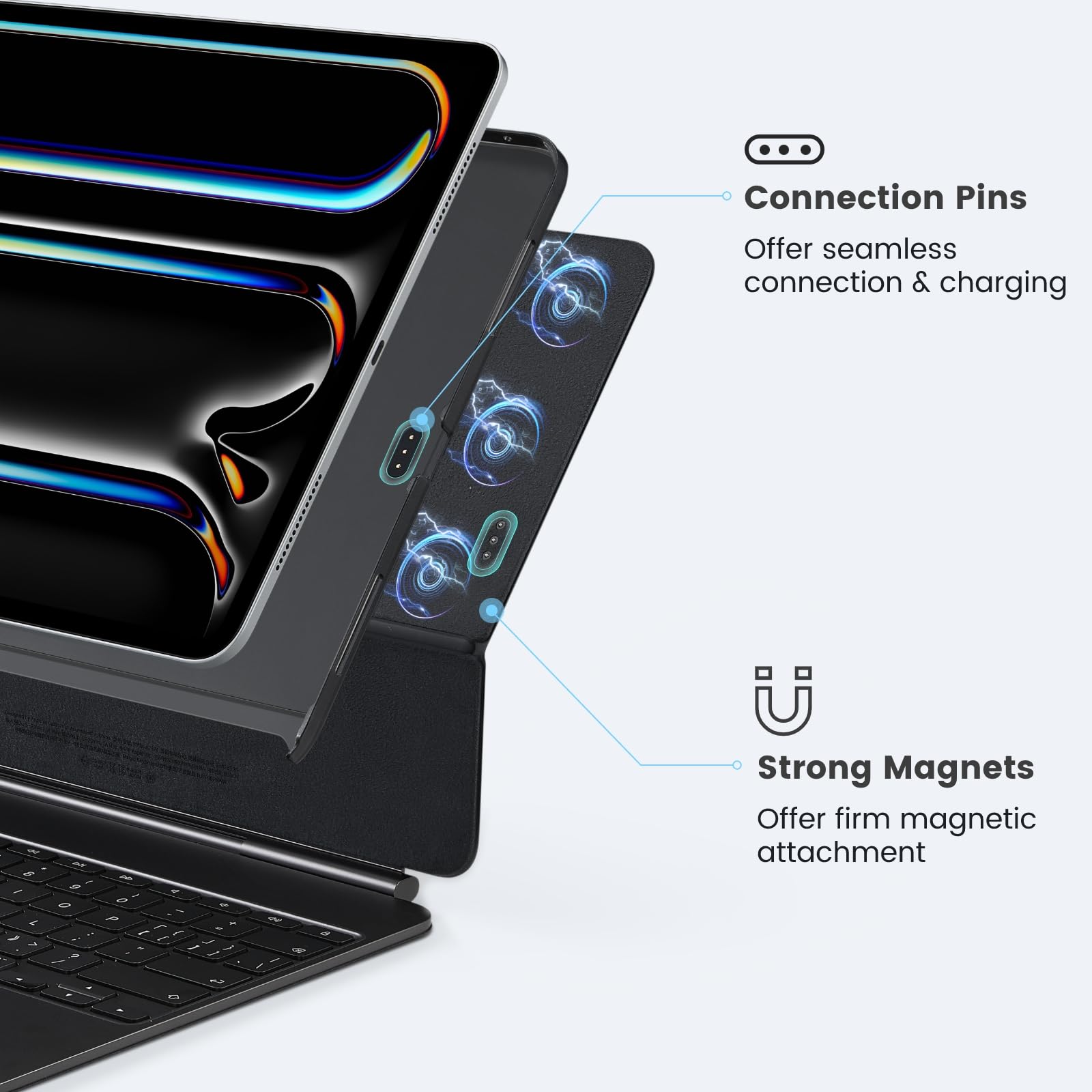 Foto 4 pulgar | Funda Para Ipad Pro De 13 Pulgadas Pitaka Magez Case 2 Negro/gris 2024 - Venta Internacional.