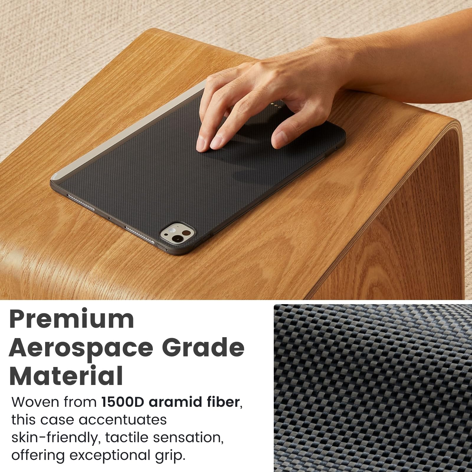 Foto 5 pulgar | Funda Para Ipad Pro De 13 Pulgadas Pitaka Magez Case 2 Negro/gris 2024 - Venta Internacional.