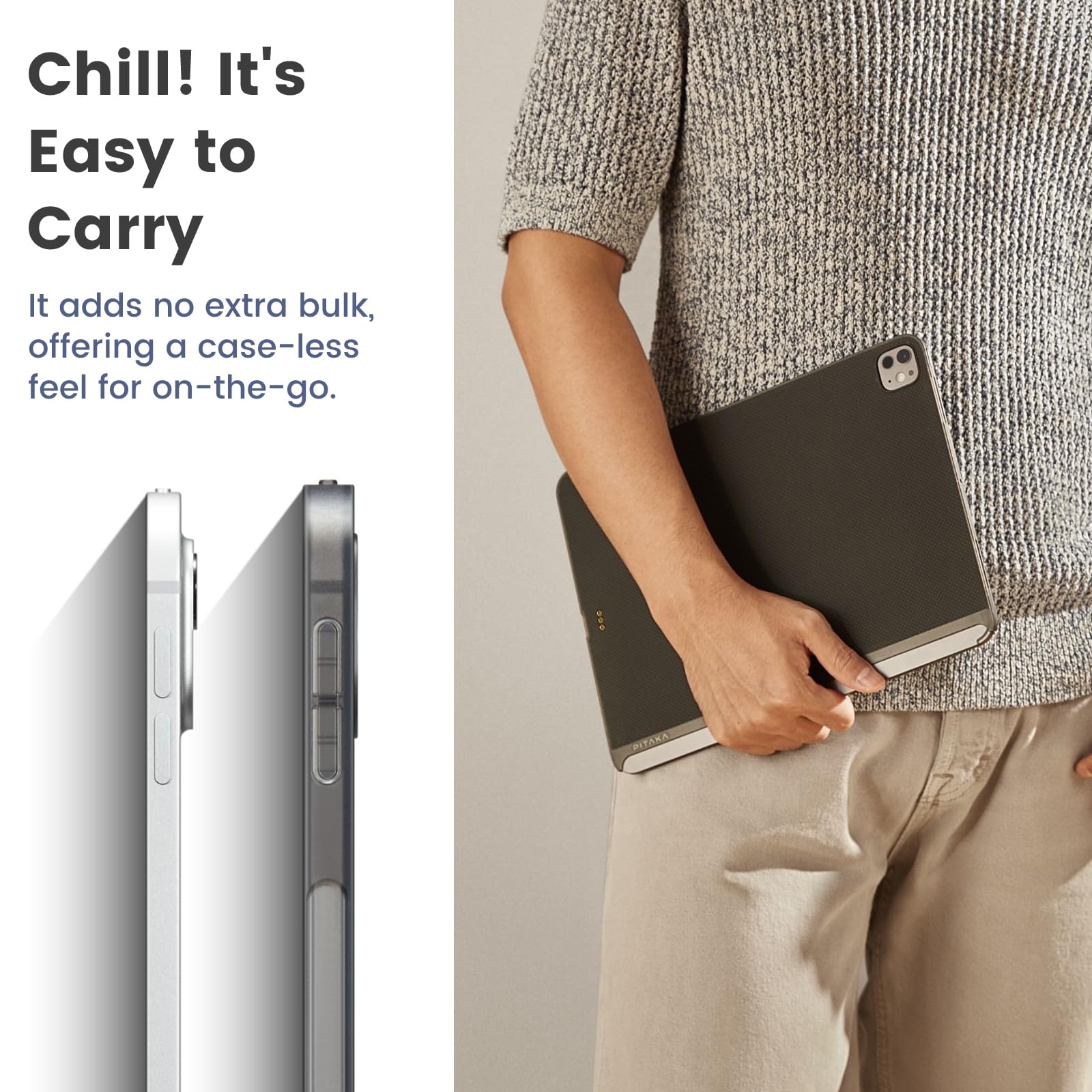 Foto 6 pulgar | Funda Para Ipad Pro De 13 Pulgadas Pitaka Magez Case 2 Negro/gris 2024 - Venta Internacional.