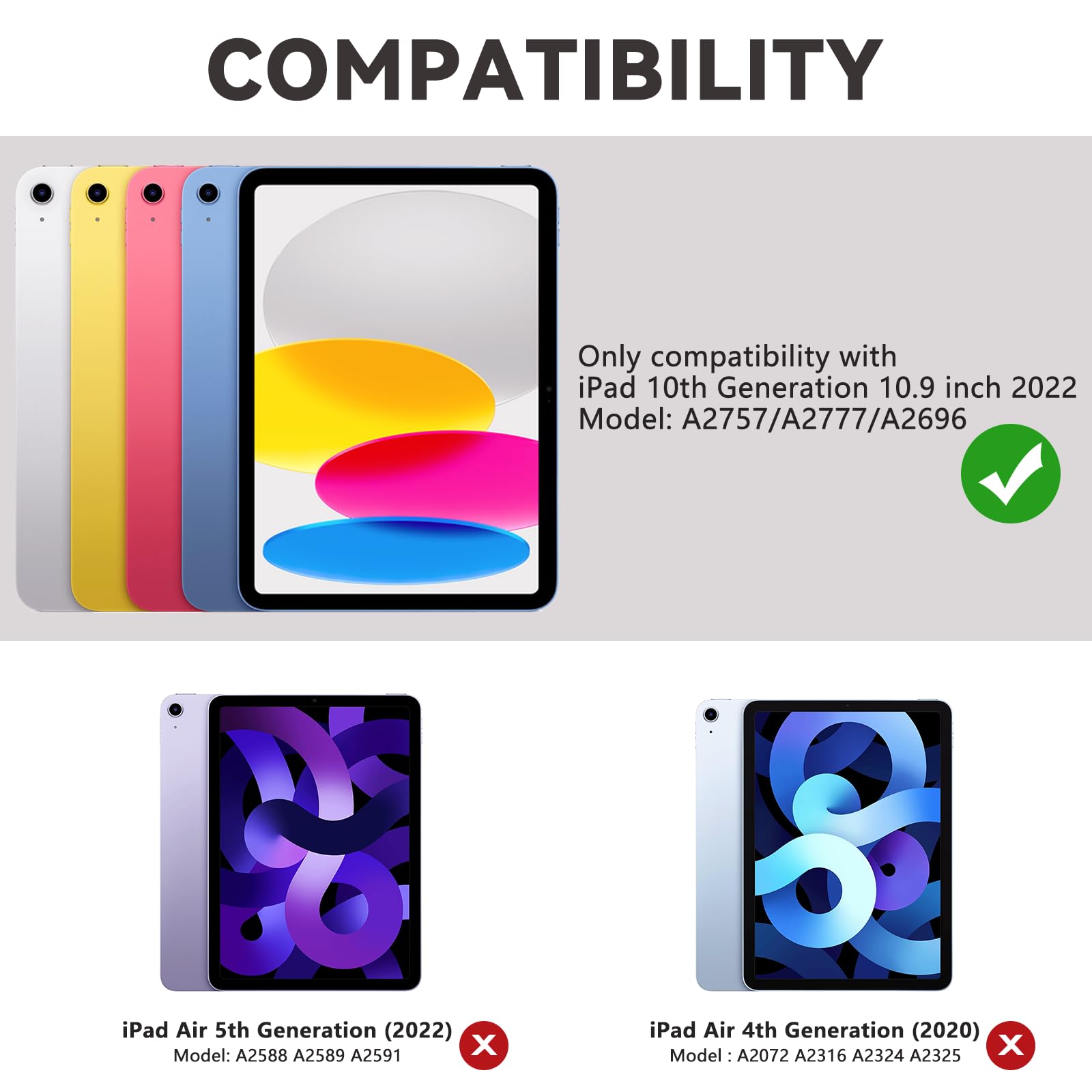 Foto 3 pulgar | Funda Con Teclado Fuwang Touch Para Ipad 10th Gen 10.9'' 2022 Negra - Venta Internacional.