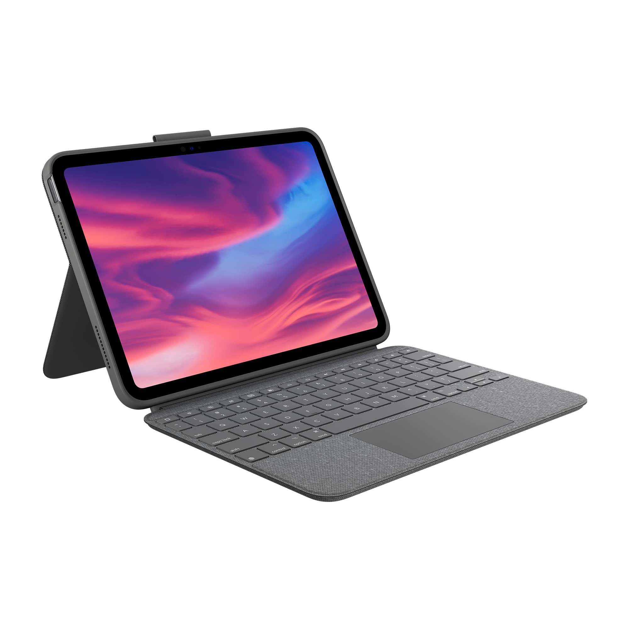 Funda Con Teclado Logitech Combo Touch Para Ipad 10.ª Generación, Color Gris - Venta Internacional.