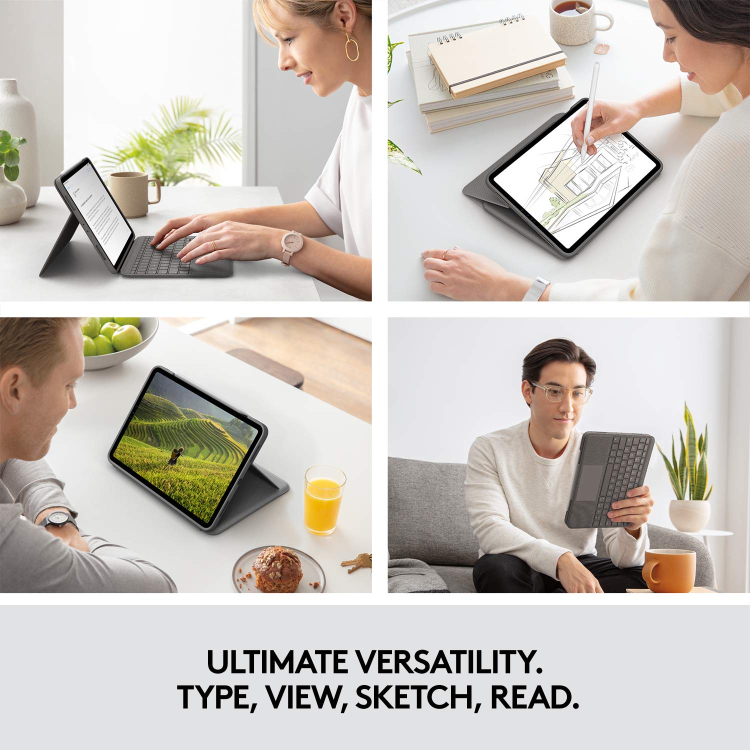 Foto 4 | Funda Con Teclado Para Ipad Logitech Folio Touch Con Trackpad Air 4.ª Y 5.ª - Venta Internacional.
