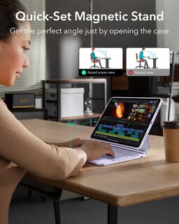 Foto 5 | Funda Con Teclado Esr Para Ipad Air De 13 Pulgadas (m2, 2024) Con Panel Táctil - Venta Internacional.
