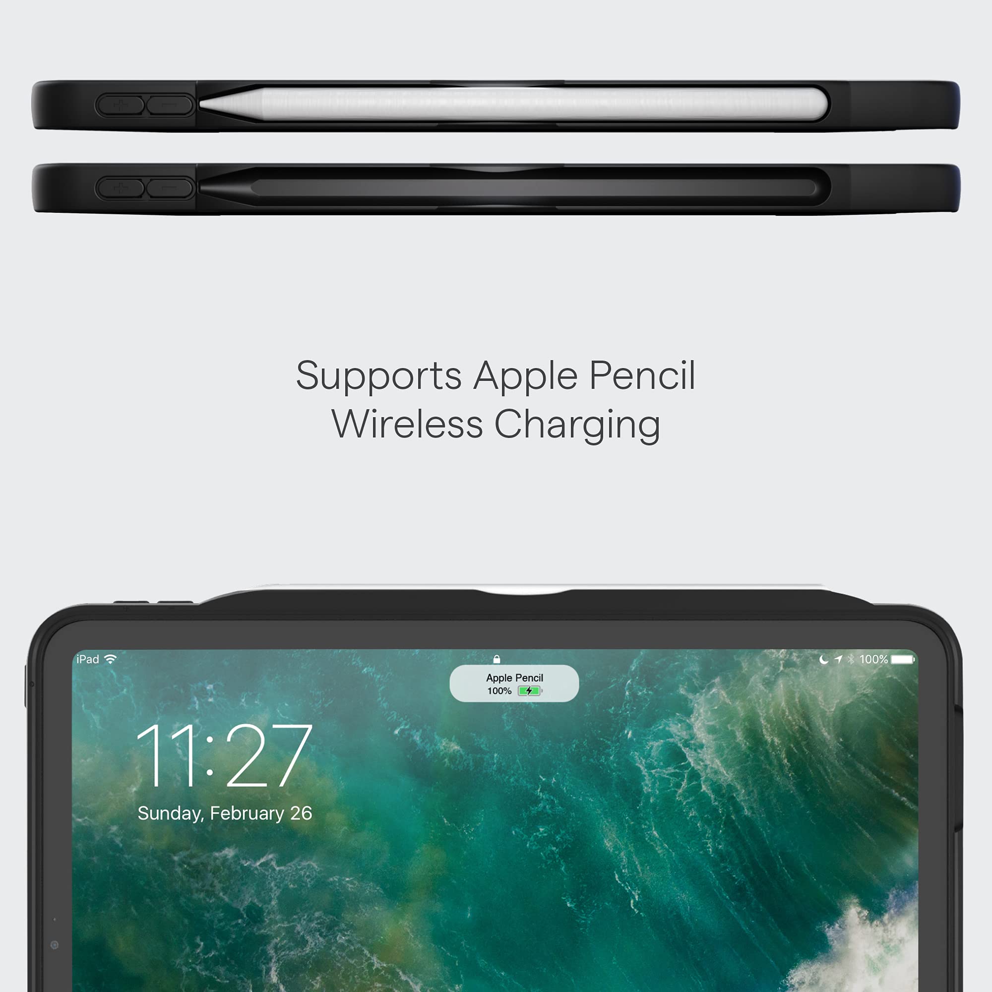 Foto 7 pulgar | Funda Para Ipad Pro 11 Zugu Slim Protective Con Carga Inalámbrica - Venta Internacional.