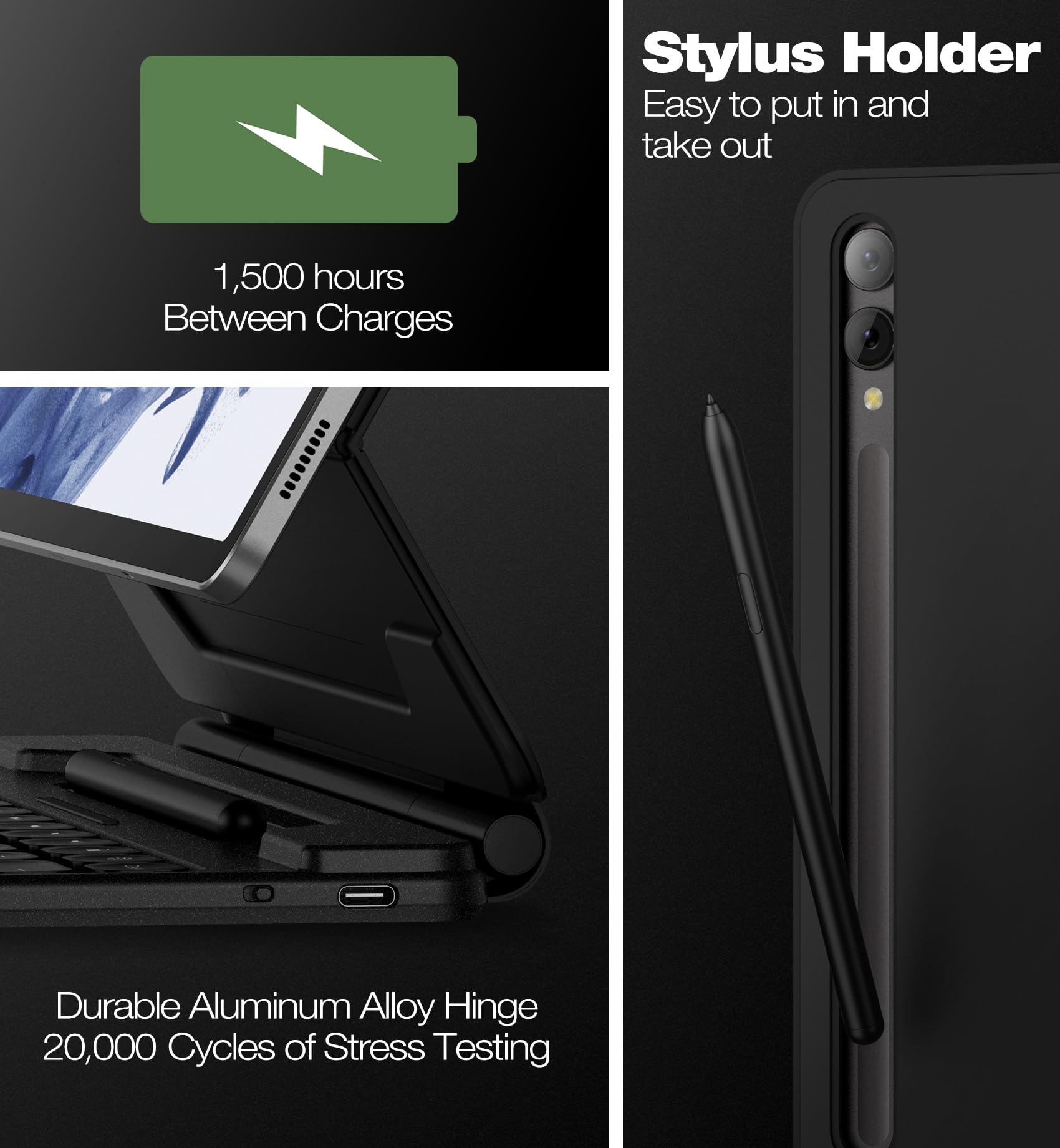 Foto 7 pulgar | Funda De Teclado Dexnor Para Samsung Galaxy Tab S9+ De 12,4 Pulgadas - Venta Internacional.
