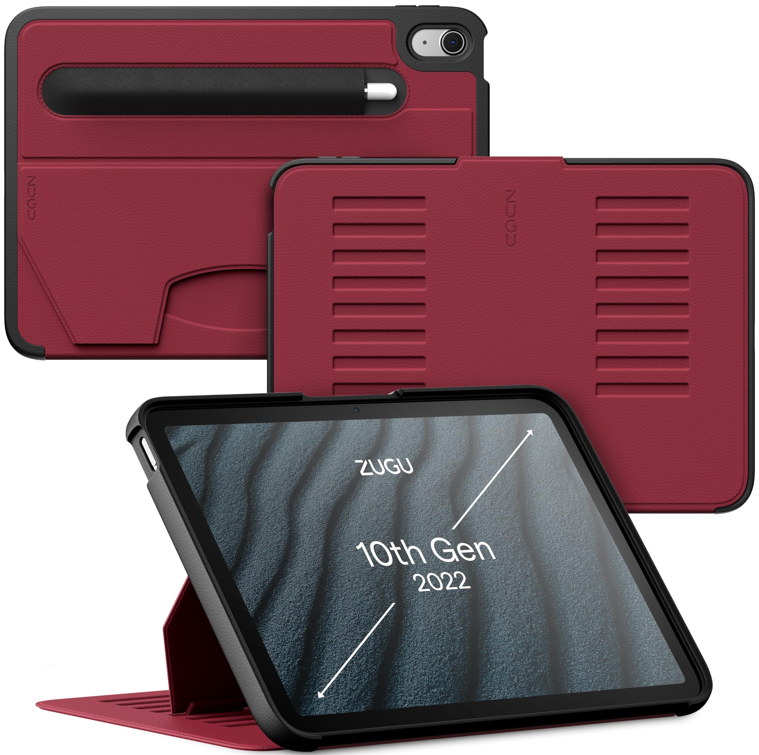 Funda Para Ipad Zugu Case Para Ipad 10.9 Pulgadas 10.ª Generación (2022) Roja - Venta Internacional.