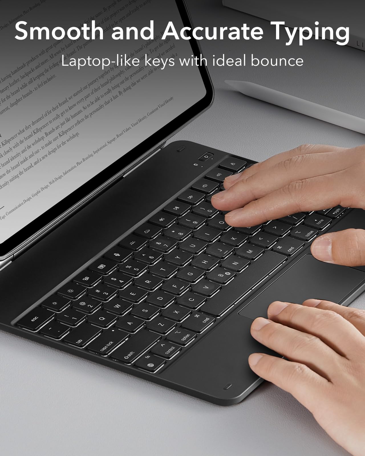 Foto 7 | Funda Con Teclado Para Ipad Pro 12.9 Esr Rebound 360 Negra - Venta Internacional.