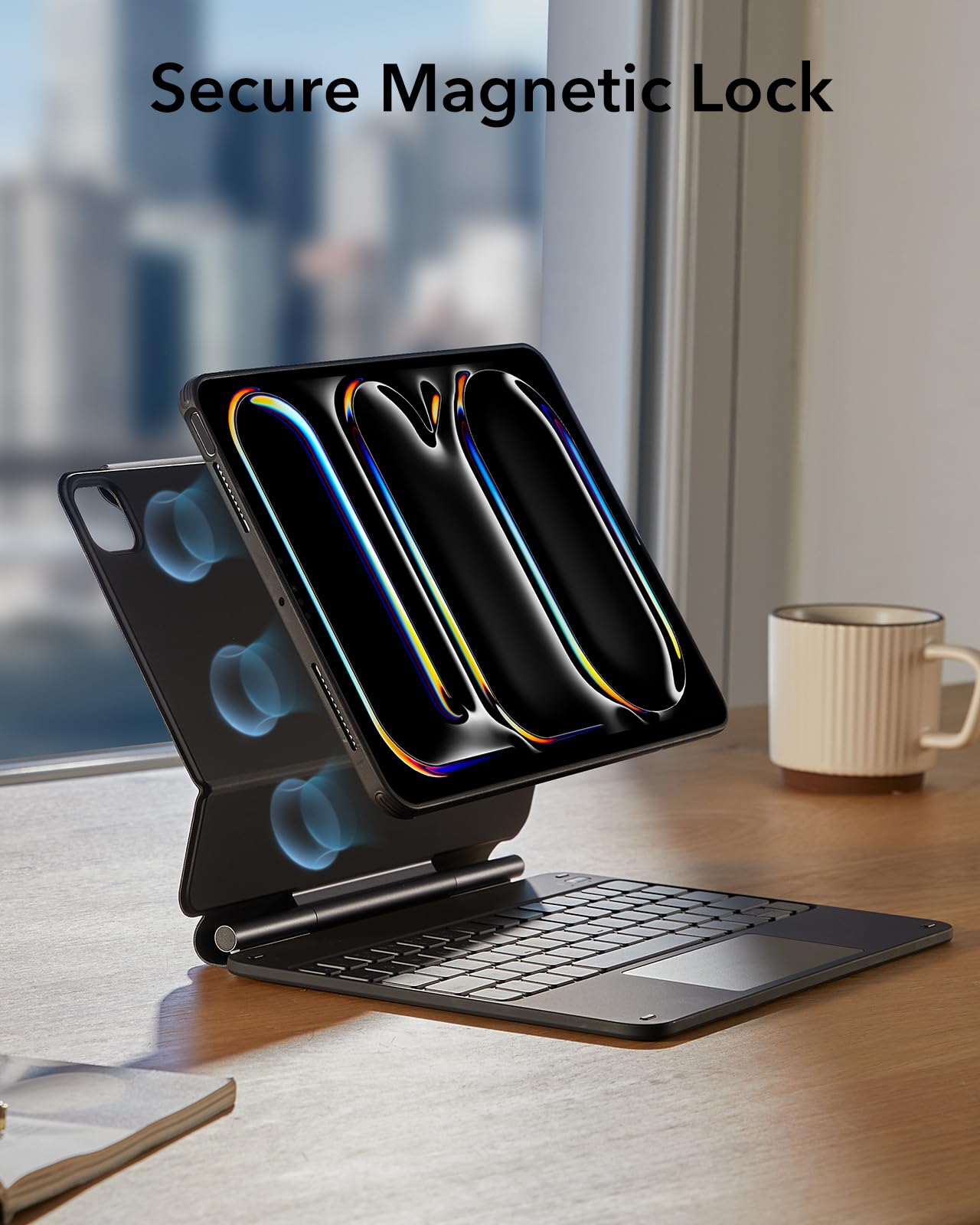 Foto 7 | Funda Con Teclado Esr Para Ipad Pro De 11 Pulgadas Con Soporte De 5.ª Generación, Color Negro - Venta Internacional.
