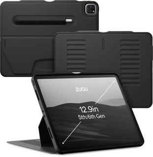 Foto 1 | Funda Zugu Para Ipad Pro 12.9 5.ª Y 6.ª Generación 2021/2022, Color Negro - Venta Internacional.