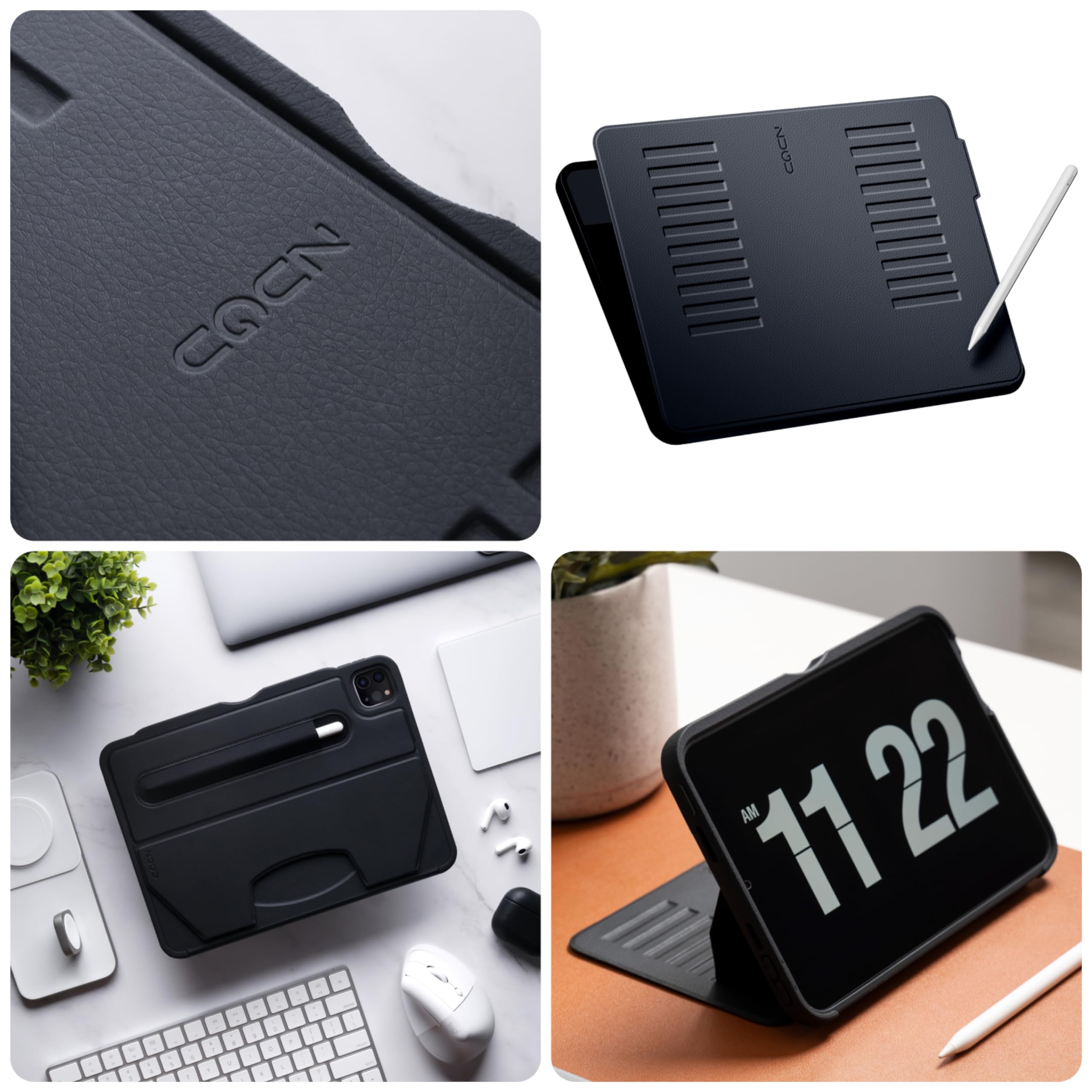 Foto 4 pulgar | Funda Zugu Para Ipad Pro 12.9 5.ª Y 6.ª Generación 2021/2022, Color Negro - Venta Internacional.