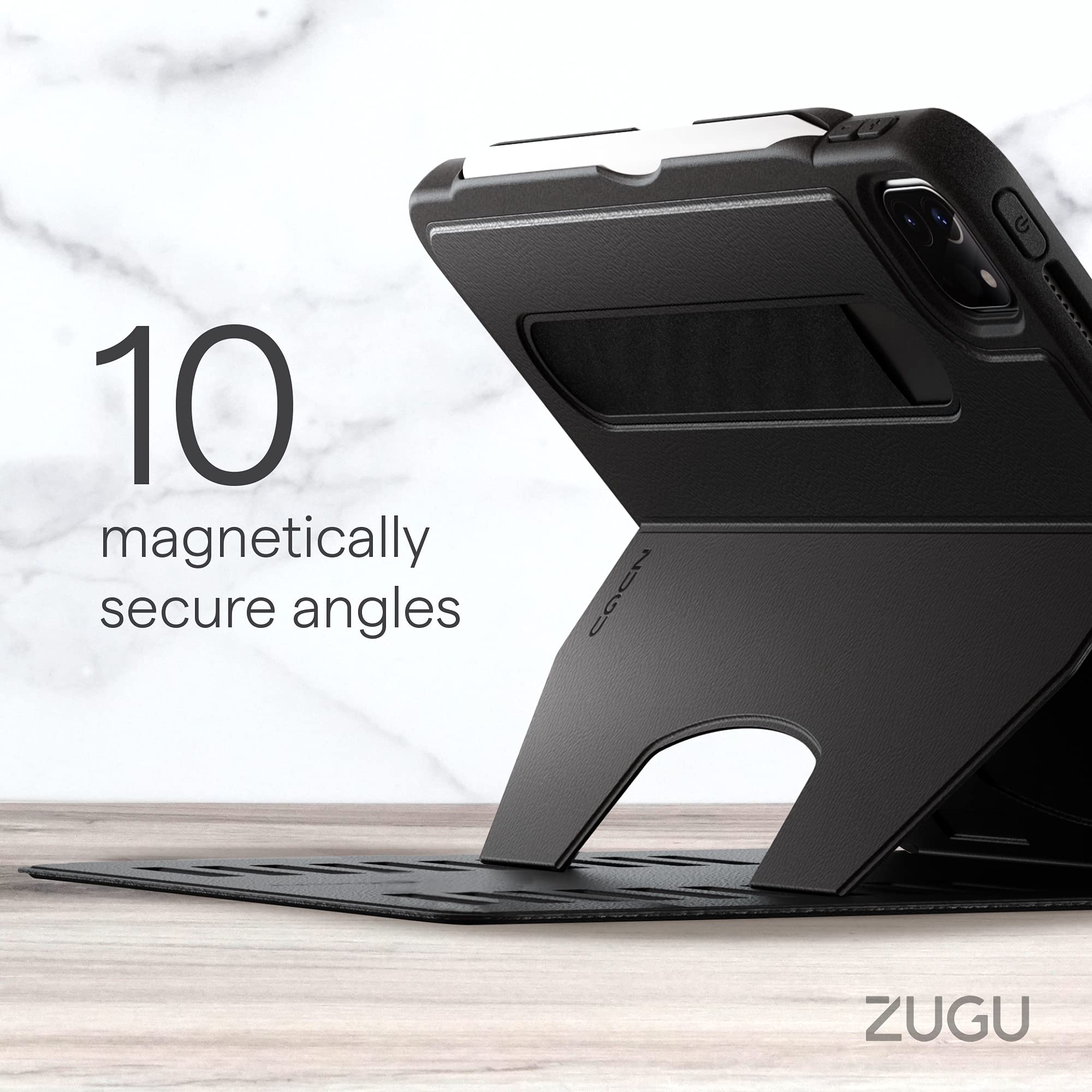 Foto 6 pulgar | Funda Zugu Para Ipad Pro 12.9 5.ª Y 6.ª Generación 2021/2022, Color Negro - Venta Internacional.