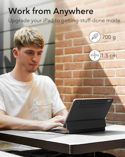 Foto 3 | Funda Con Teclado Esr De Décima Generación Para Ipad, Con Soporte Y Panel Táctil, Color Gris - Venta Internacional.