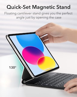 Foto 4 | Funda Con Teclado Esr De Décima Generación Para Ipad, Con Soporte Y Panel Táctil, Color Gris - Venta Internacional.