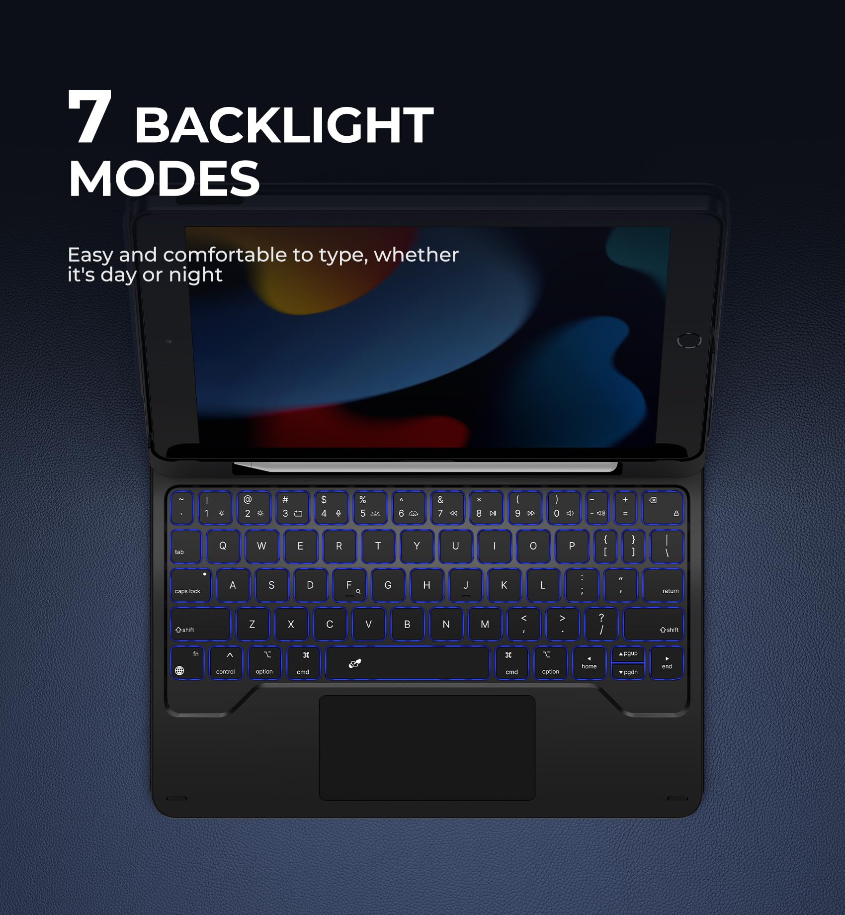 Foto 4 | Funda Con Teclado Dexnor Para Ipad 9ª Generación De 10,2 Pulgadas Con Panel Táctil - Venta Internacional.