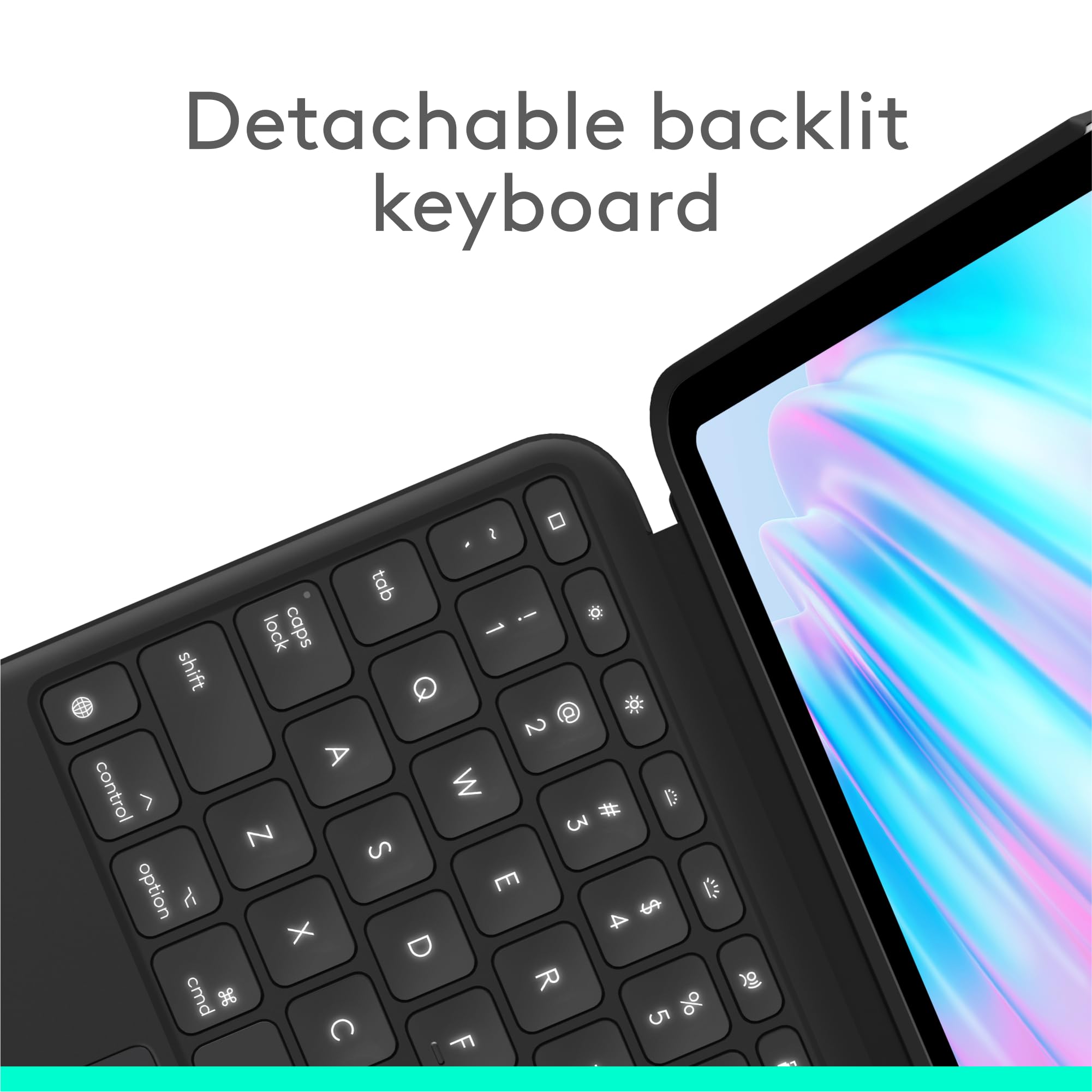 Foto 3 | Funda Con Teclado Logitech Combo Touch Para Ipad Air De 11 Pulgadas, Negra - Venta Internacional.