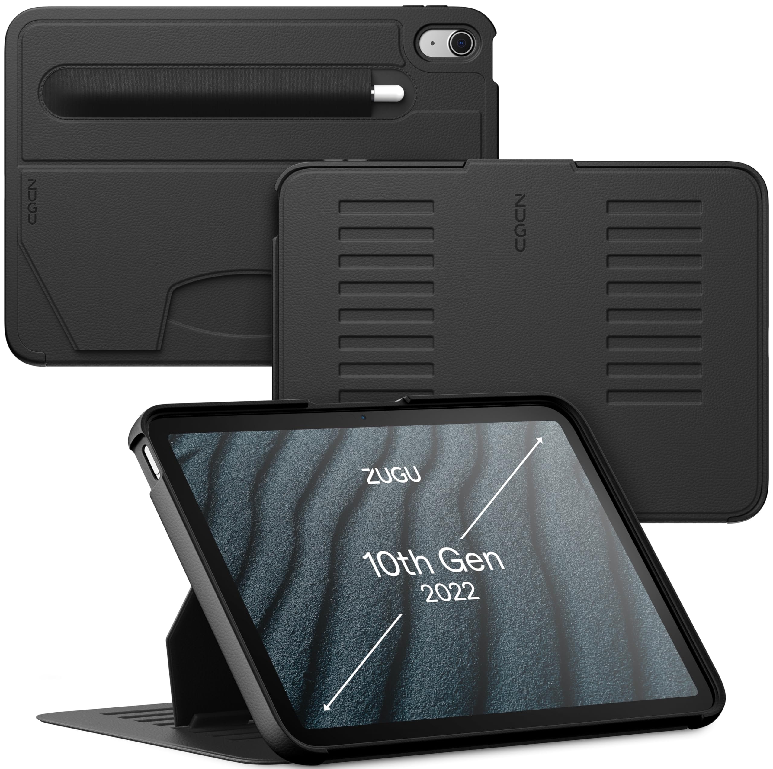 Foto 1 | Funda Para Ipad Zugu Case Para Ipad 10.9 Pulgadas 10.ª Generación (2022) Negra - Venta Internacional.