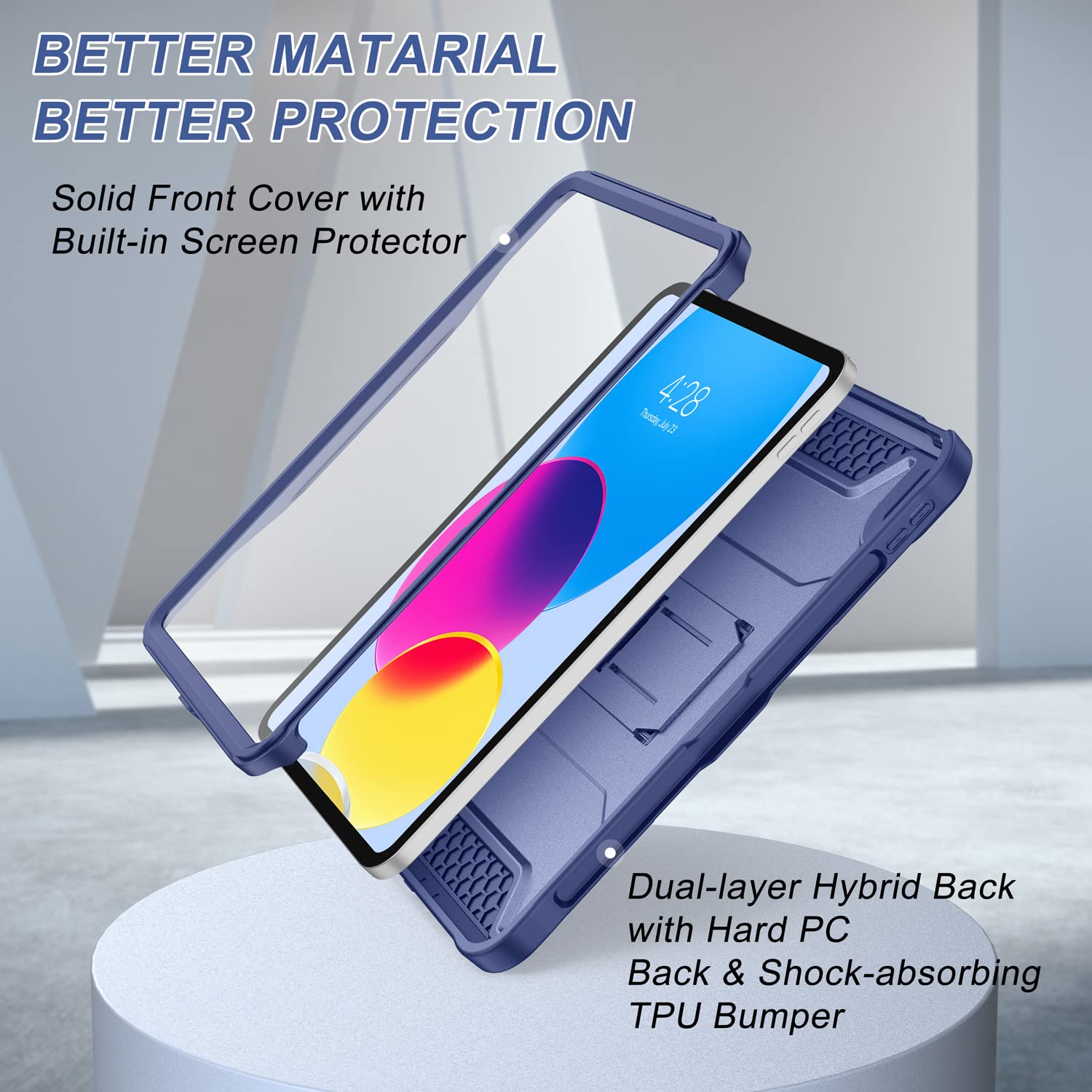 Foto 5 pulgar | Funda Soke Para Ipad 10ª Generación De 10,9 Pulgadas 2022, Color Azul Marino - Venta Internacional.