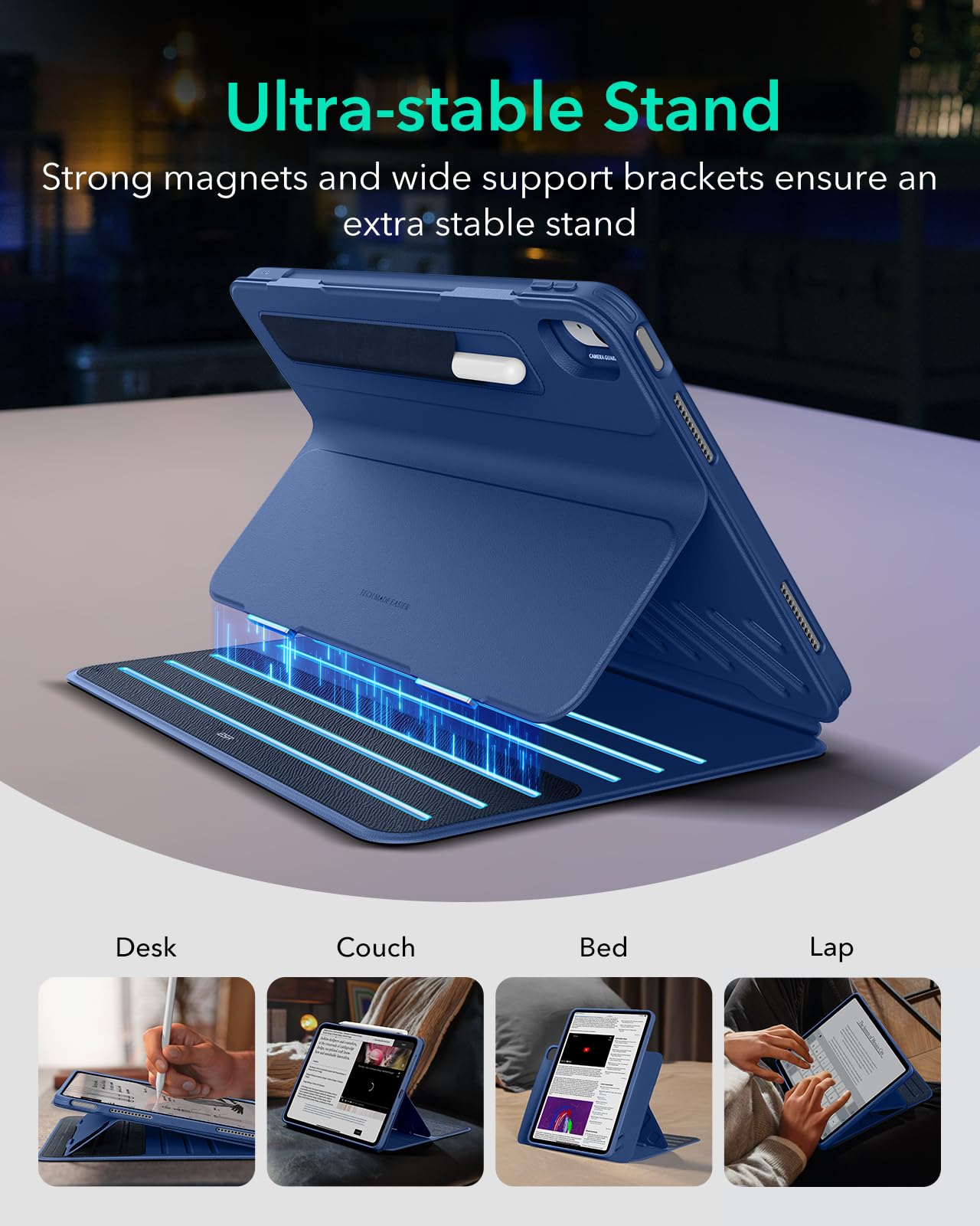 Foto 5 pulgar | Funda Esr Para Ipad Air M2 De 11 Pulgadas (2024), 6.ª, 5.ª Y 4.ª Generación, Azul - Venta Internacional.