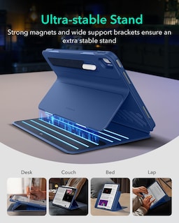 Foto 4 | Funda Esr Para Ipad Air M2 De 11 Pulgadas (2024), 6.ª, 5.ª Y 4.ª Generación, Azul - Venta Internacional.