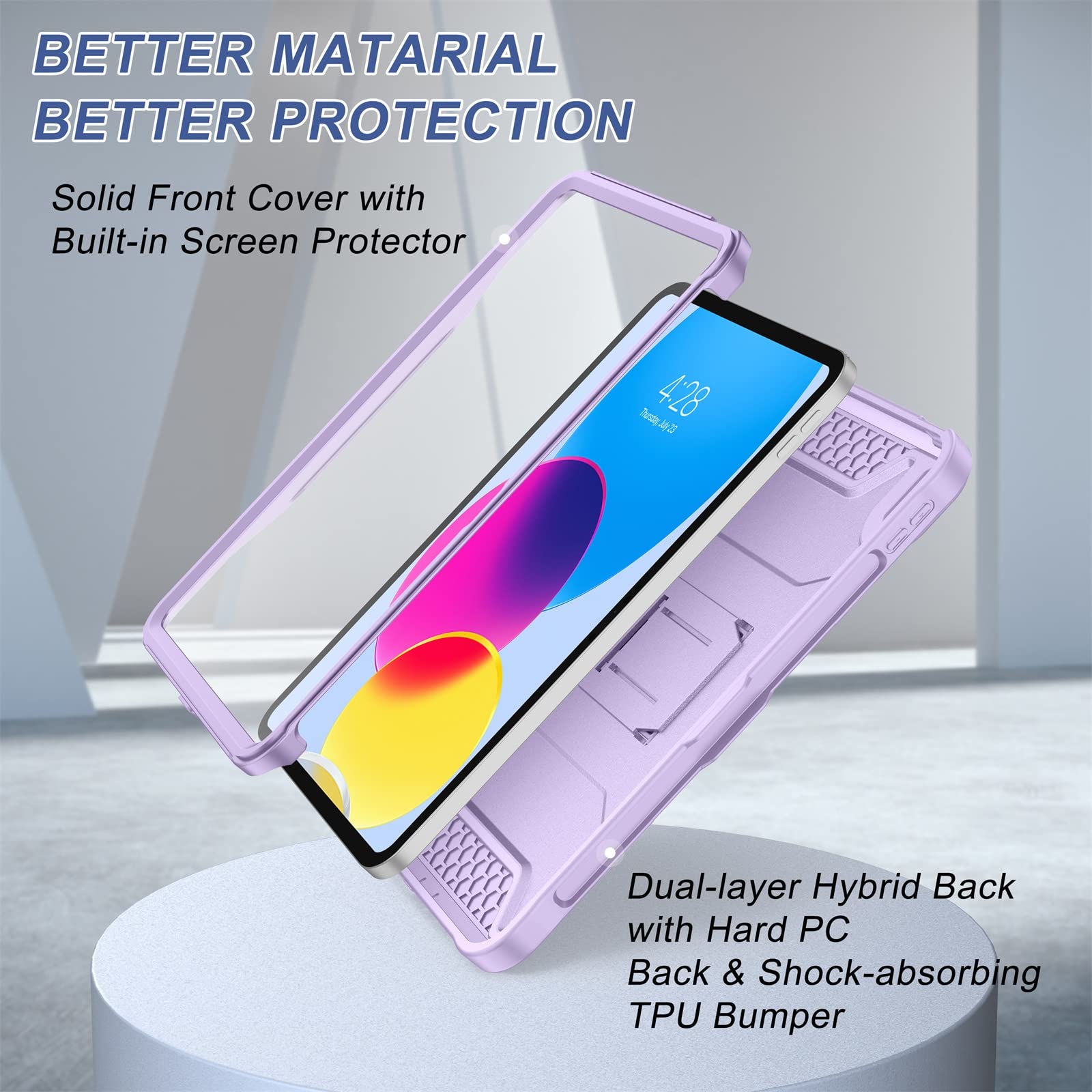 Foto 5 pulgar | Funda Soke Para Ipad 10ª Generación De 10,9 Pulgadas 2022, Color Violeta - Venta Internacional.