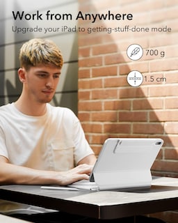 Foto 3 | Funda Con Teclado Esr Magic Para Ipad 10th Gen (2022), Color Blanco - Venta Internacional.