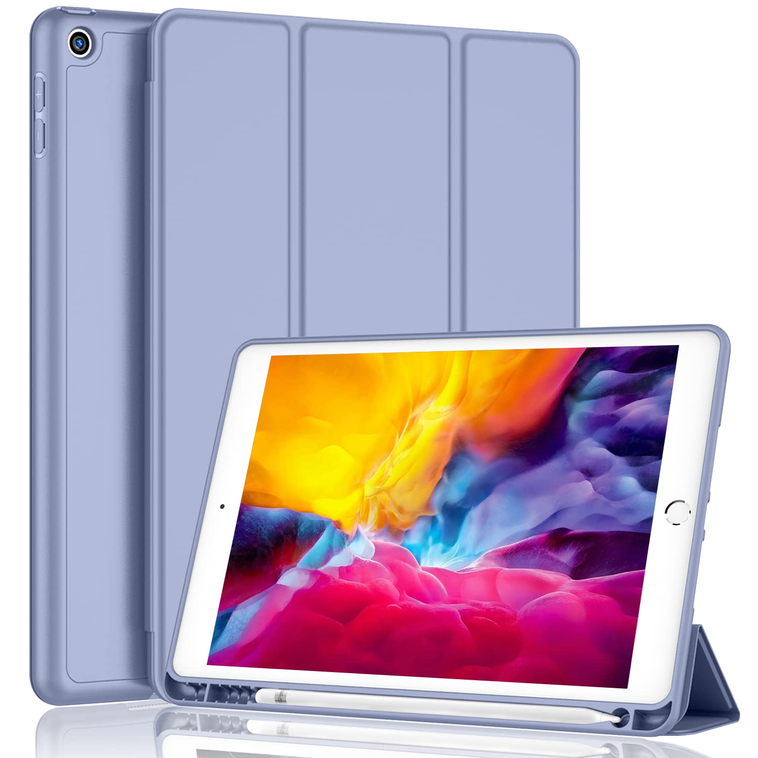 Foto 2 pulgar | Funda Para Ipad 9.7 Imieet Smart Cover Con Soporte Para Lápices, Color Lavanda - Venta Internacional.