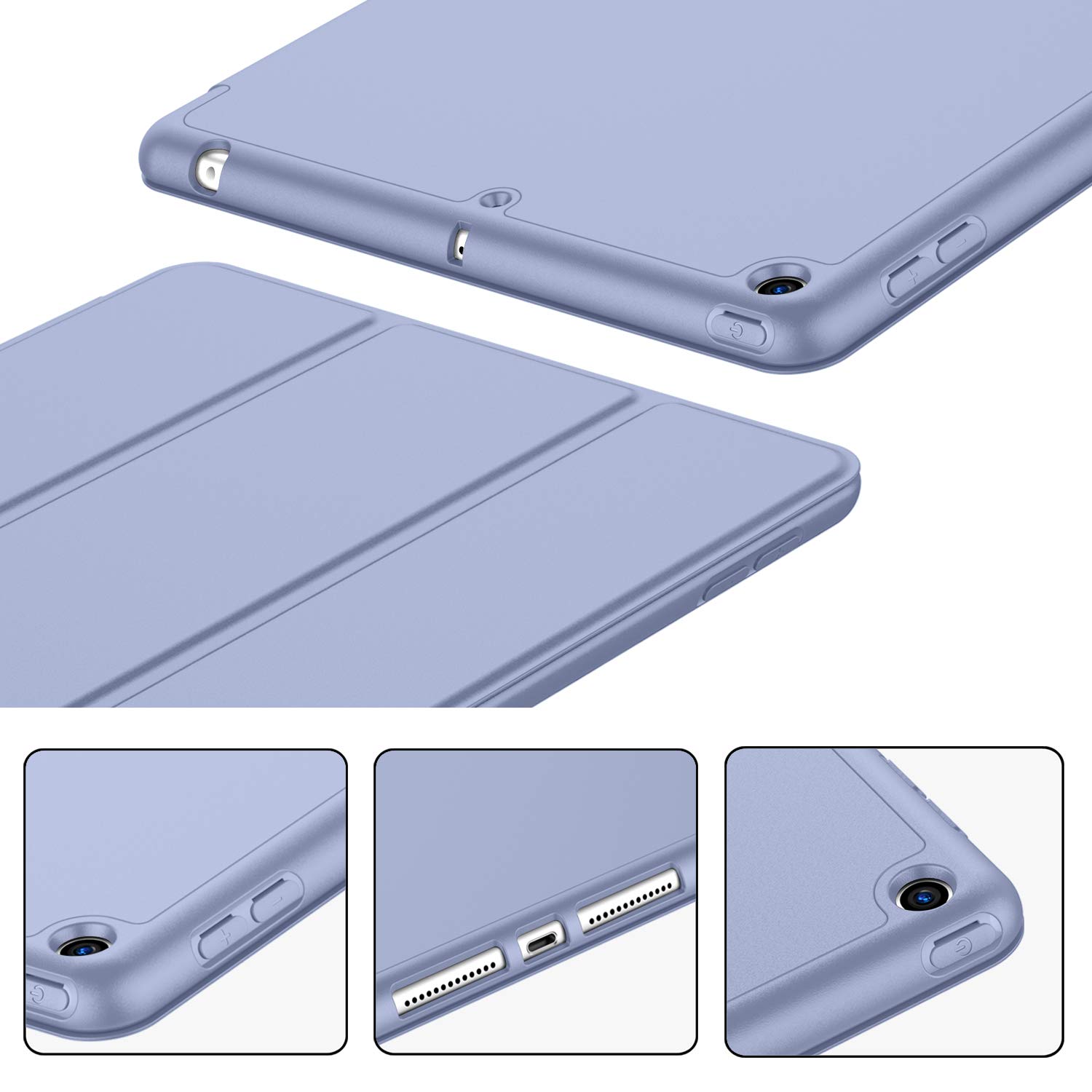 Foto 4 pulgar | Funda Para Ipad 9.7 Imieet Smart Cover Con Soporte Para Lápices, Color Lavanda - Venta Internacional.