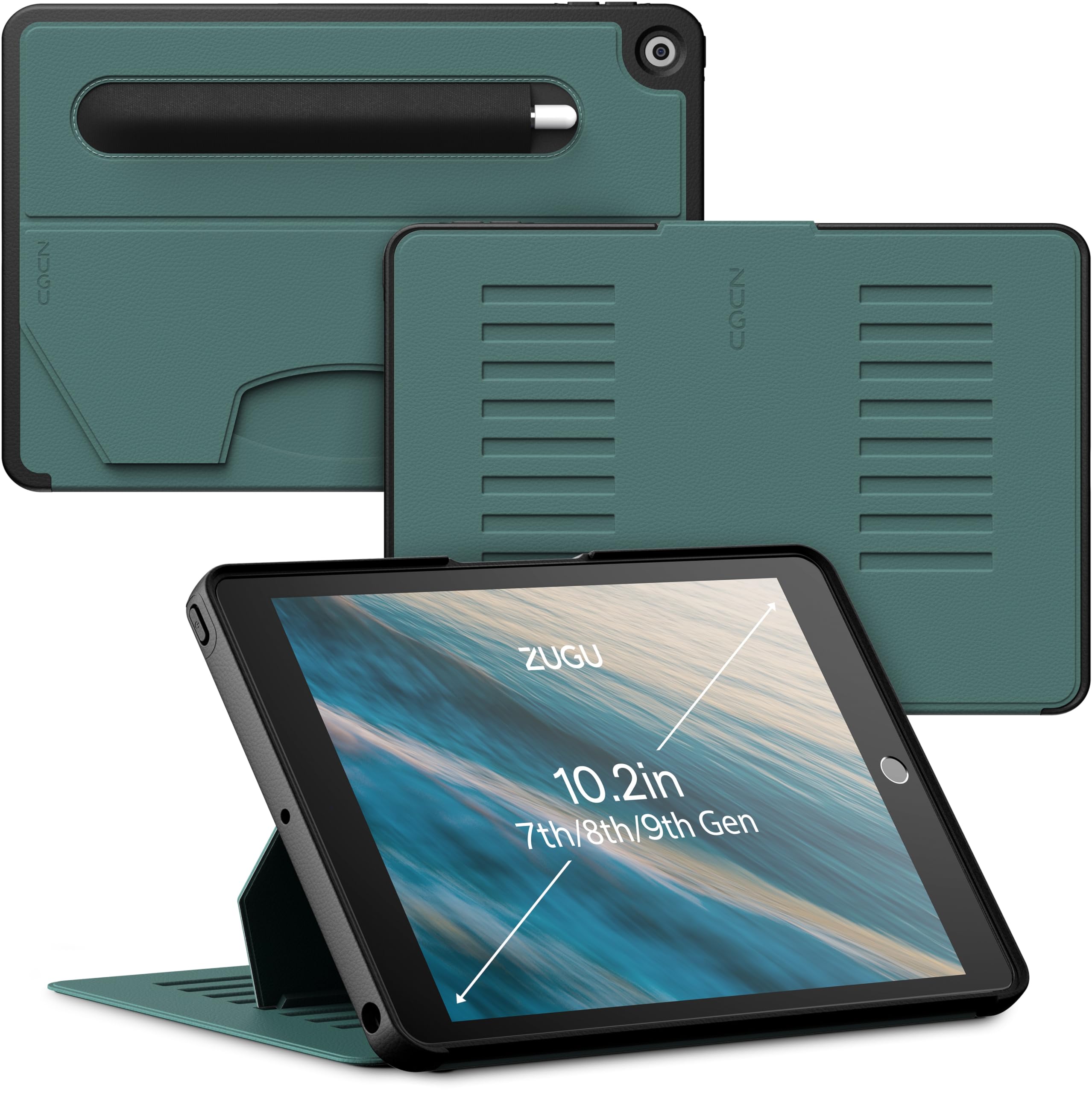 Foto 2 pulgar | Funda Zugu Para Ipad 9ª Generación De 10,2 Pulgadas Con Soporte Magnético Pine - Venta Internacional.