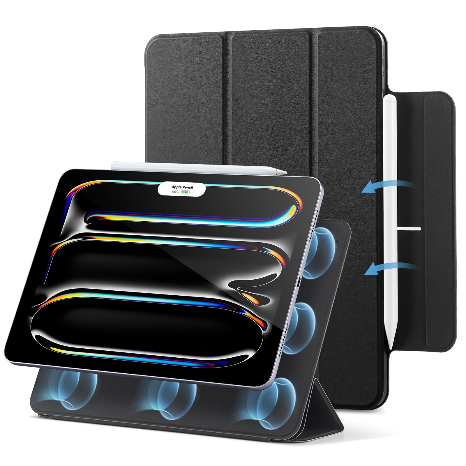 Funda Esr Rebound Series Para Ipad Pro De 13 Pulgadas (2024), Color Negro - Venta Internacional.