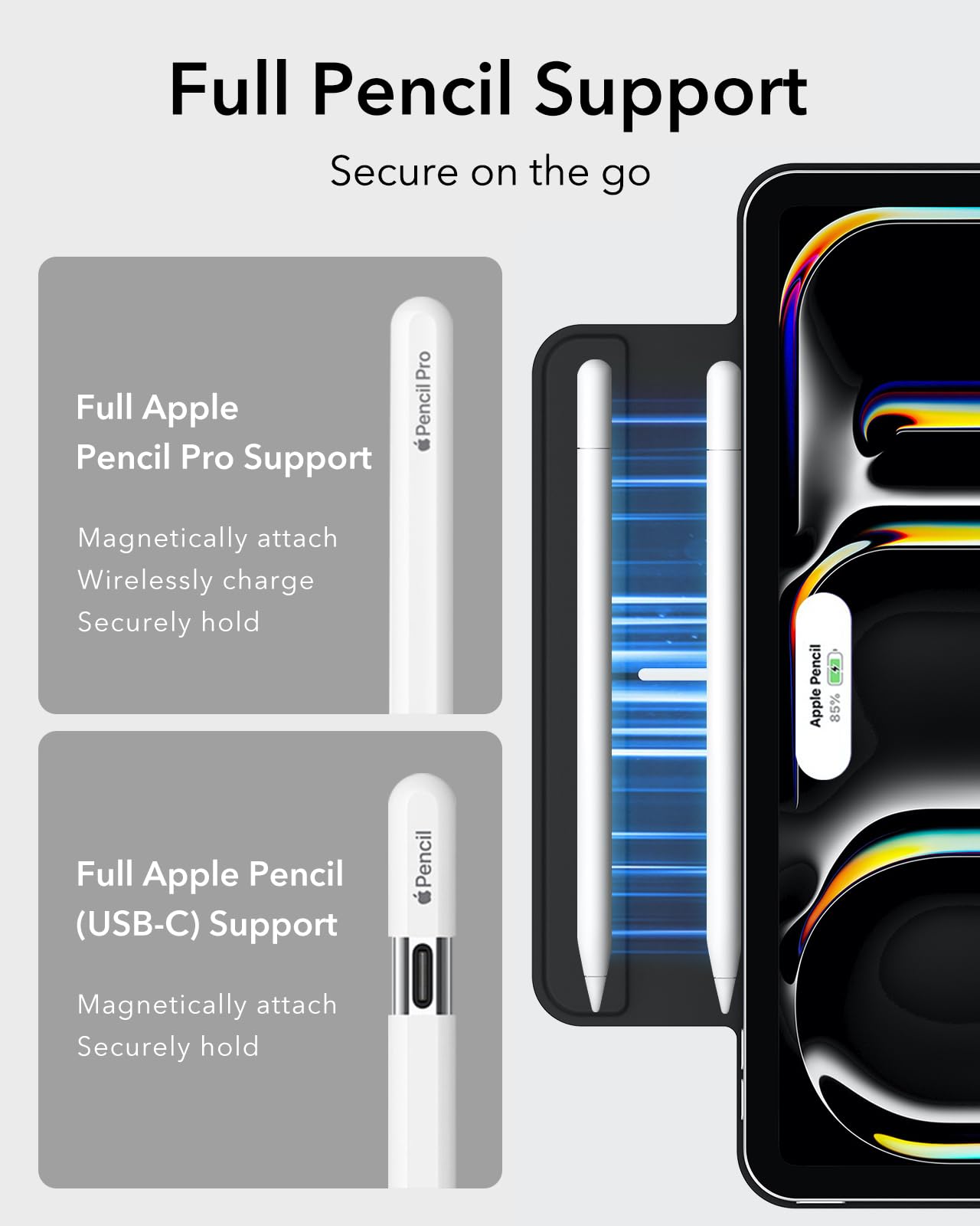Foto 7 pulgar | Funda Esr Rebound Series Para Ipad Pro De 13 Pulgadas (2024), Color Negro - Venta Internacional.