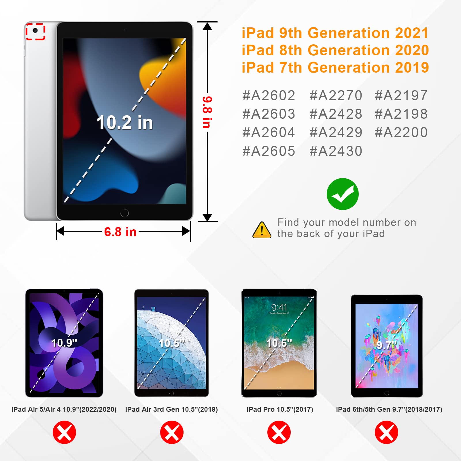 Foto 2 | Funda Con Teclado Fintie Para Ipad De 9ª, 8ª Y 7ª Generación De 10,2 Pulgadas Con Lápiz - Venta Internacional.