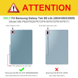 Foto 2 | Funda Fintie Hybrid Slim Para Samsung Galaxy Tab S6 Lite De 10,4 Pulgadas - Venta Internacional.