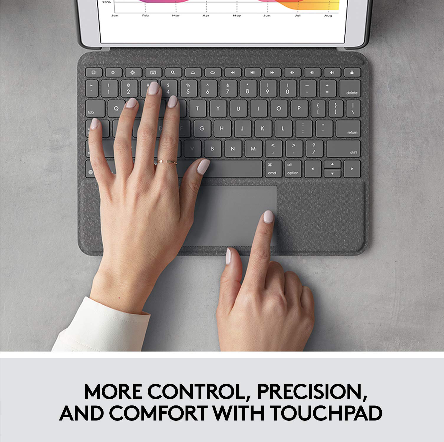 Foto 3 pulgar | Funda Con Teclado Logitech Combo Touch Para Ipad 7ª Y 9ª Generación - Venta Internacional.
