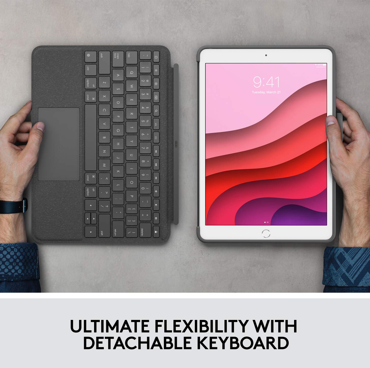 Foto 6 | Funda Con Teclado Logitech Combo Touch Para Ipad 7ª Y 9ª Generación - Venta Internacional.