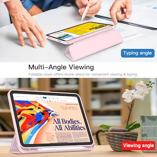 Foto 5 | Funda Imieet Para Ipad De Décima Generación De 10,9 Pulgadas Con Soporte Para Lápices, Color Rosa - Venta Internacion