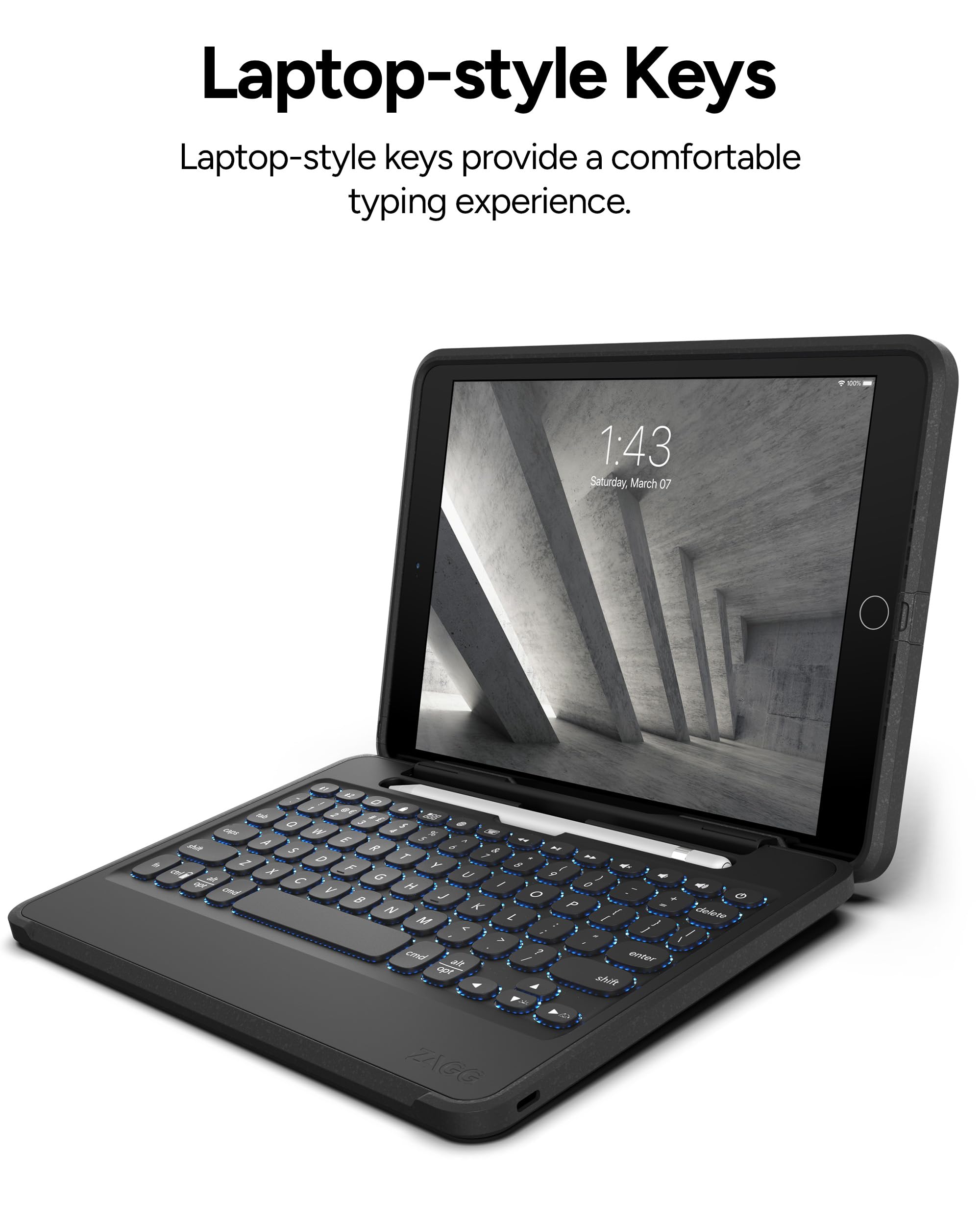 Foto 5 pulgar | Funda Zagg Rugged Book Con Teclado Para Ipad Air 3 Y Pro - Venta Internacional.