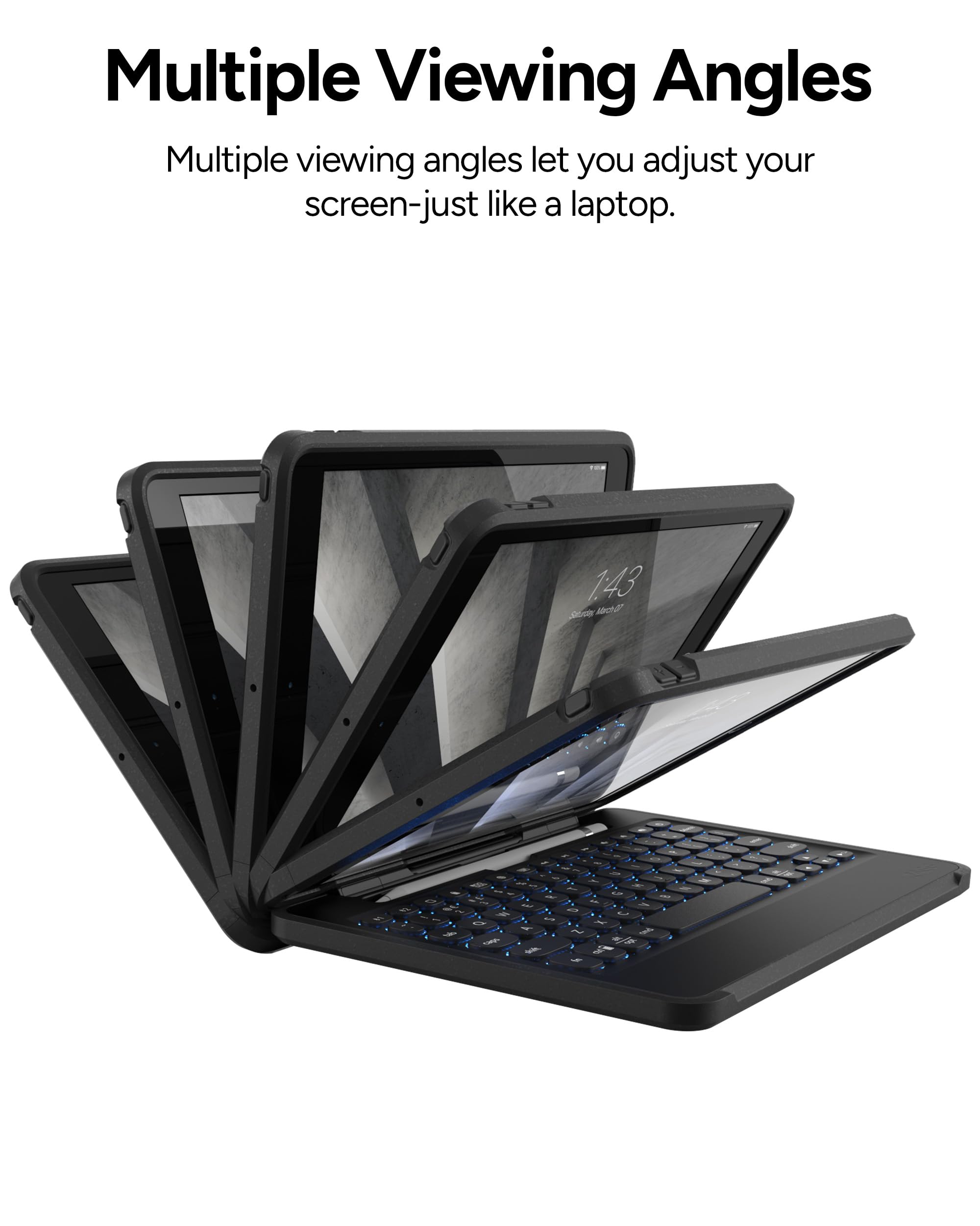 Foto 6 pulgar | Funda Zagg Rugged Book Con Teclado Para Ipad Air 3 Y Pro - Venta Internacional.