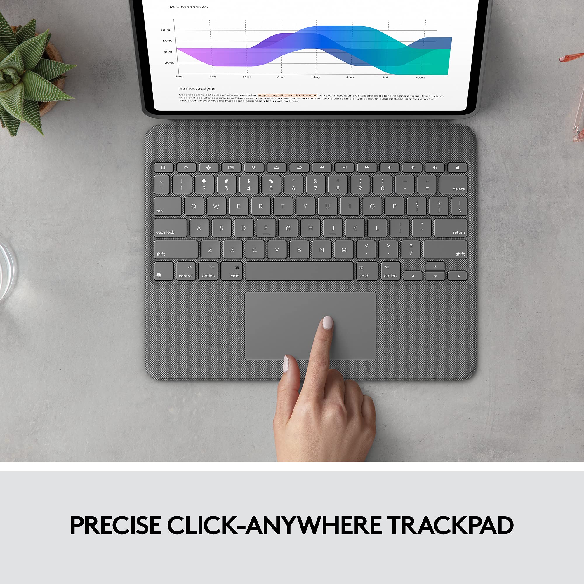 Foto 4 | Funda Con Teclado Logitech Combo Touch Para Ipad Pro 12,9'' (5ª 6ª Generación) - Venta Internacional.